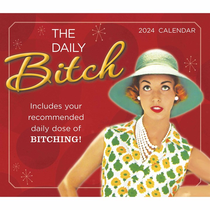 Daily Bitch Desk Calendar 2024