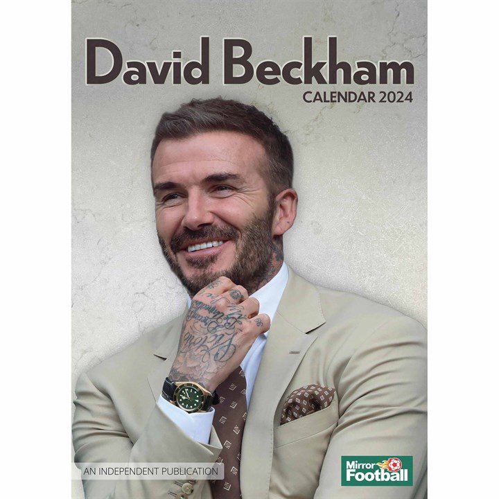 David Beckham A3 Calendar 2024