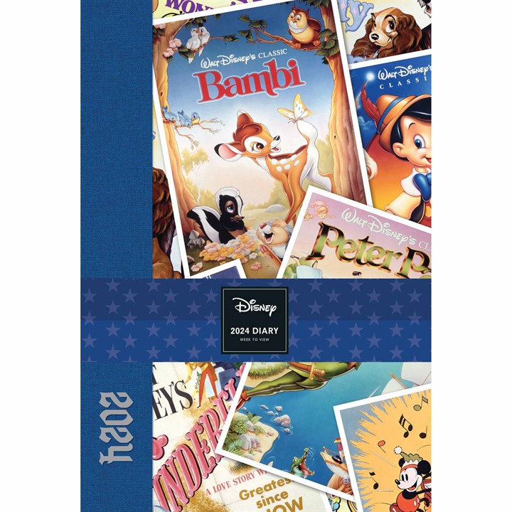 Disney, Vintage Posters A5 Diary 2024