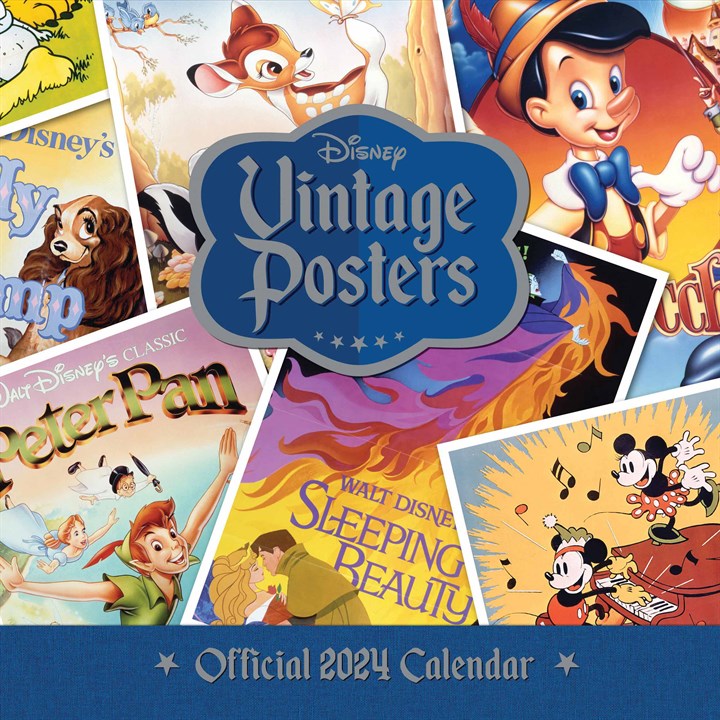 Disney, Vintage Posters Calendar 2024