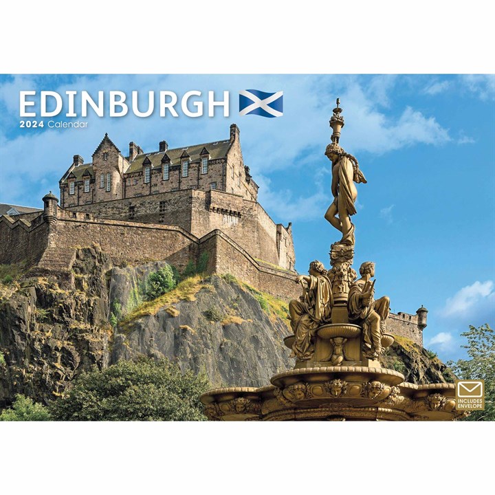 Edinburgh A4 Calendar 2024