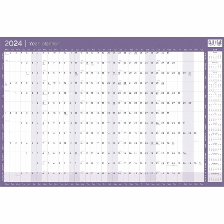 Essential A1 Poster Planner 2024