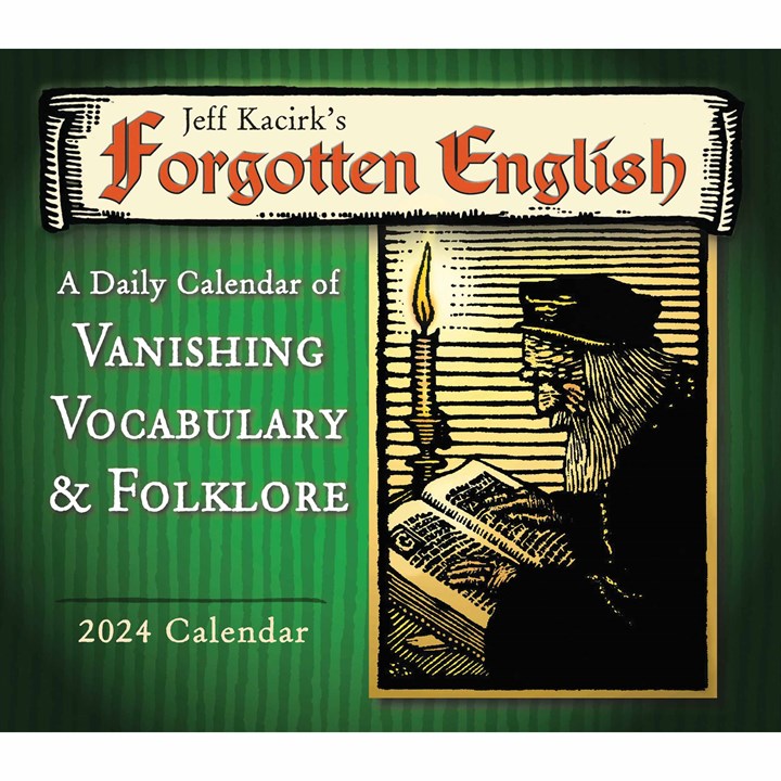Forgotten English Desk Calendar 2024