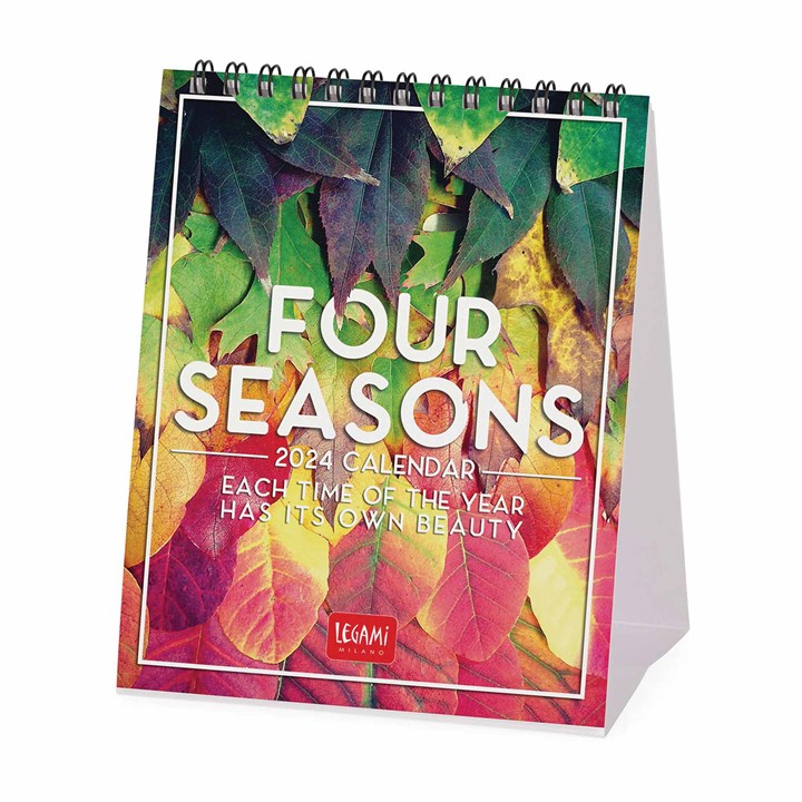 Four Seasons, Each Moment Has Its Own Beauty Easel Desk Calendar 2024