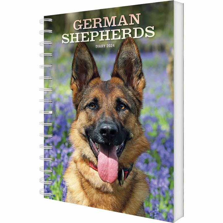 German Shepherds A5 Diary 2024