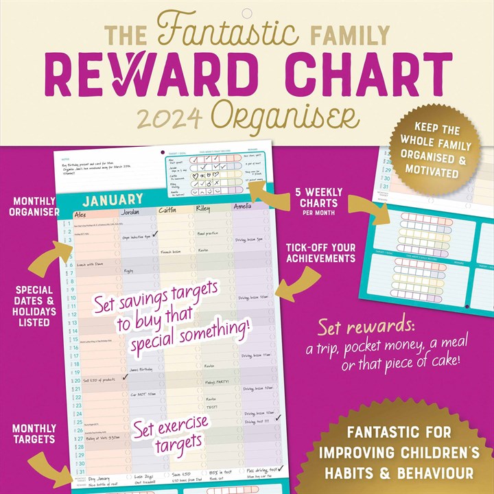 Family Reward Chart Organiser 2024