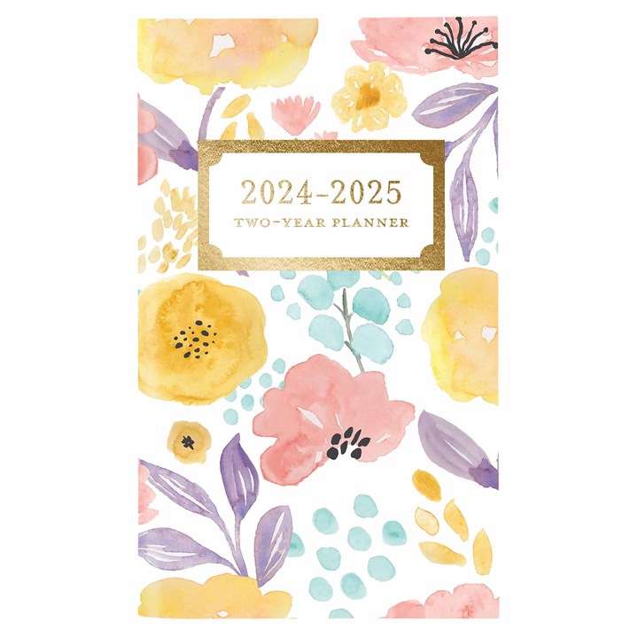 Happy Floral Slim Diary 2024 - 2025