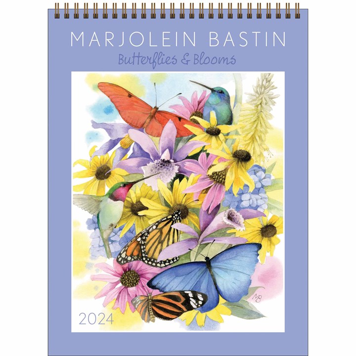 Marjolein Bastin, Butterflies and Blooms Deluxe Calendar 2024