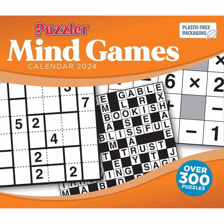 Mind Games, Puzzler Desk Calendar 2024