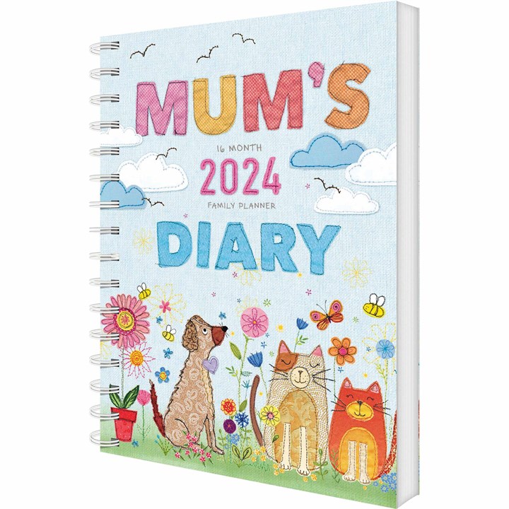 Mum's Fabric A5 Planner Diary 2024
