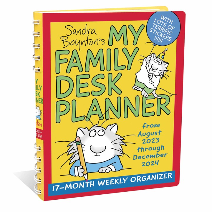 Sandra Boynton, My Family Desk Planner A5 Diary 2023 - 2024
