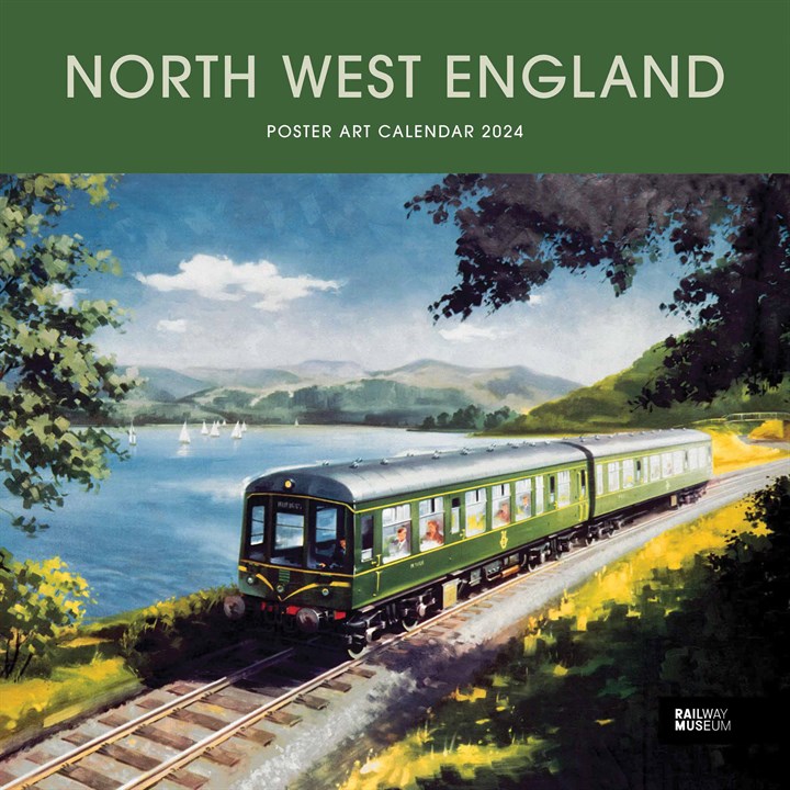 National Railway Museum, North West England Poster Art Calendar 2024