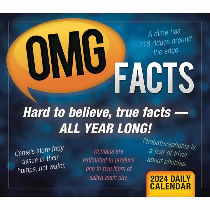 OMG Facts Desk Calendar 2024
