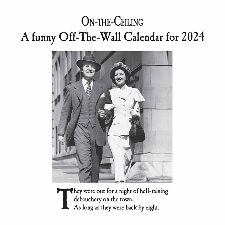 On-The-Ceiling Easel Desk Calendar 2024