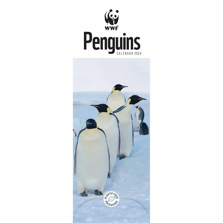 WWF, Penguins Slim Calendar 2024