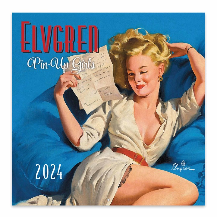 Elvgren, Pin-Up Girls Calendar 2024