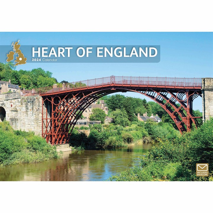 Heart Of England A4 Calendar 2024