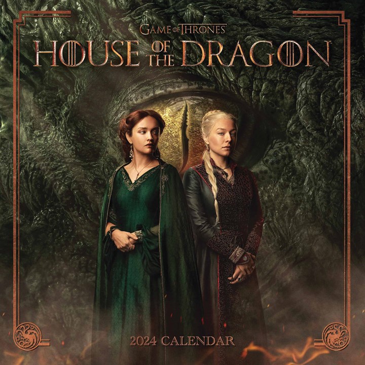 Game of Thrones, House of the Dragon Calendar 2024