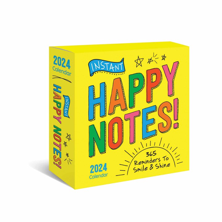 Instant Happy Notes Desk Calendar 2024