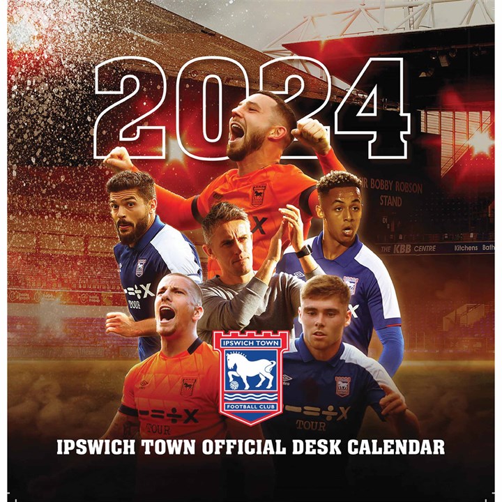 Ipswich Town FC Easel Desk Calendar 2024