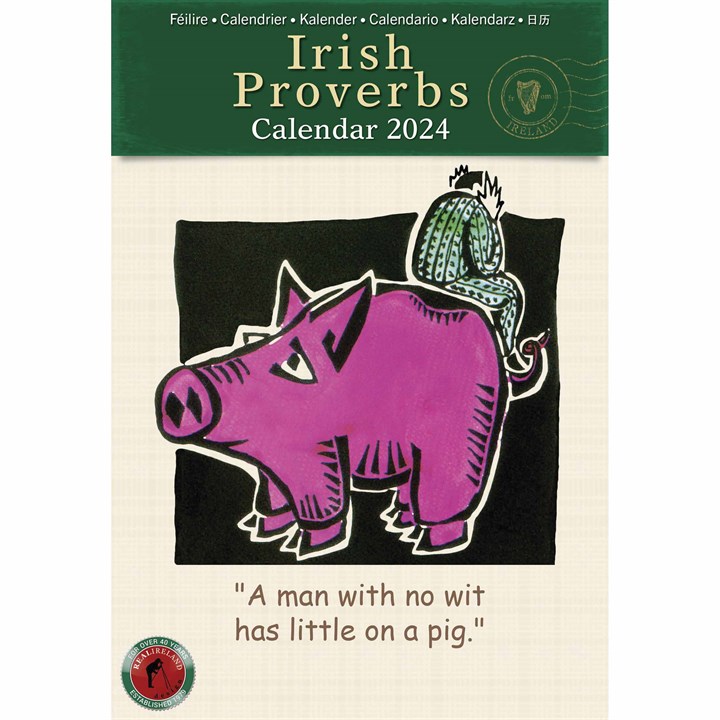 Irish Proverbs A5 Calendar 2024