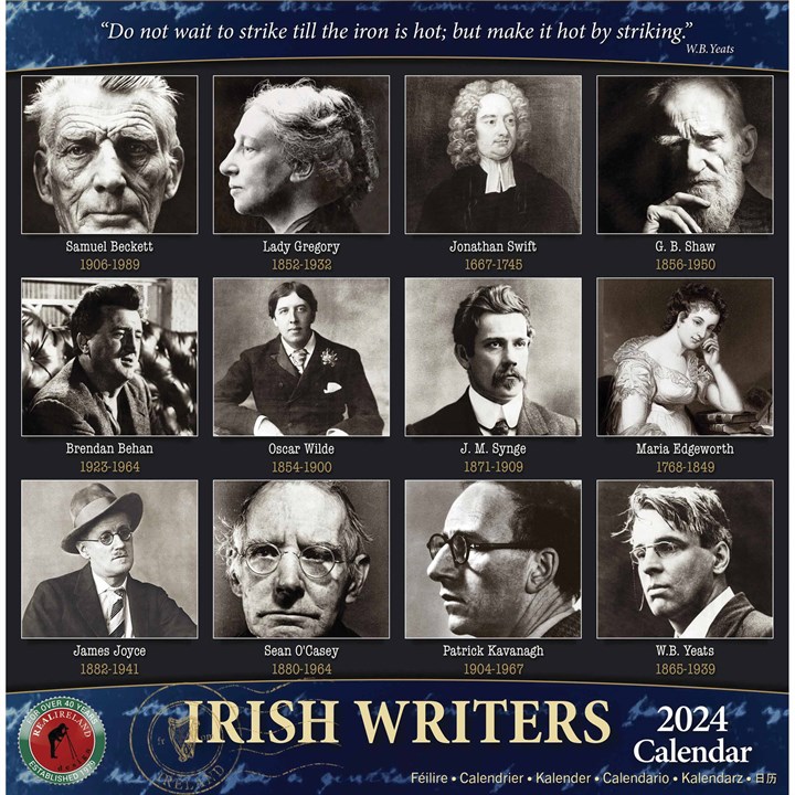 Irish Writers Mini Calendar 2024