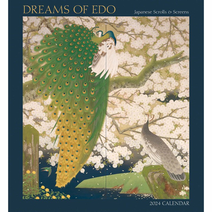 Dreams of Edo, Japanese Scrolls & Screens Calendar 2024
