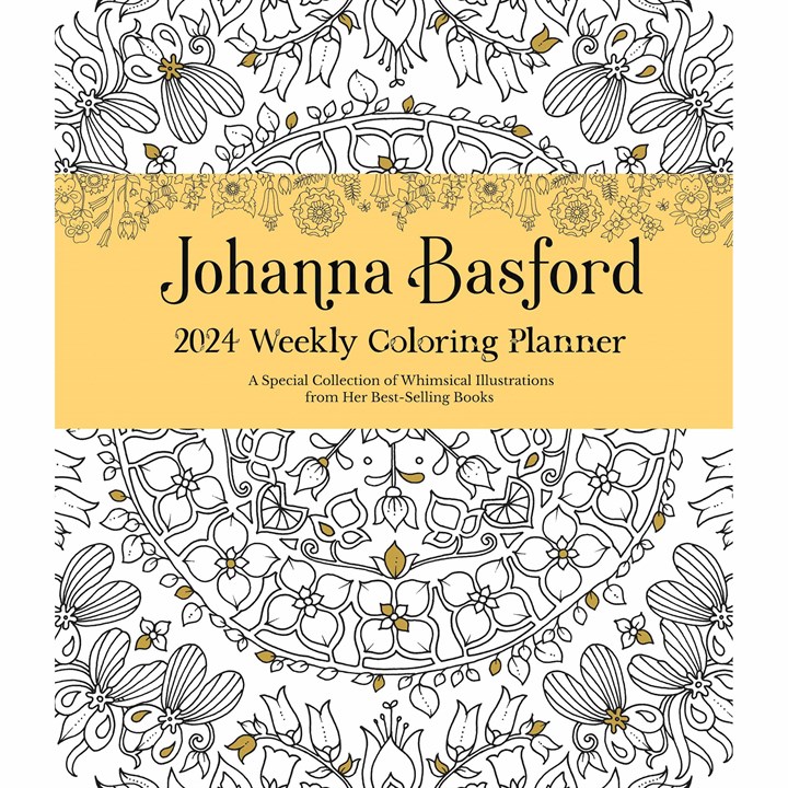 Johanna Basford, Colouring A5 Deluxe Diary 2024