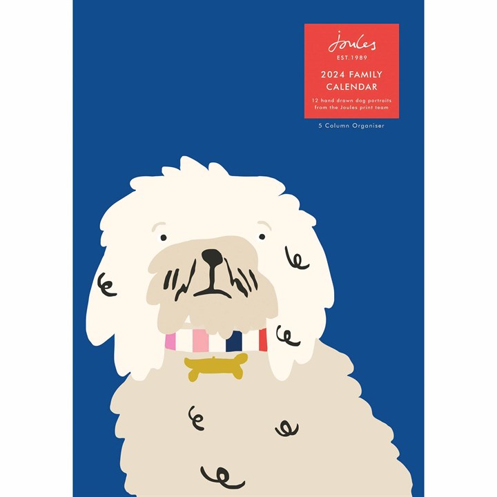 Joules, Dog Portraits A3 Family Planner 2024