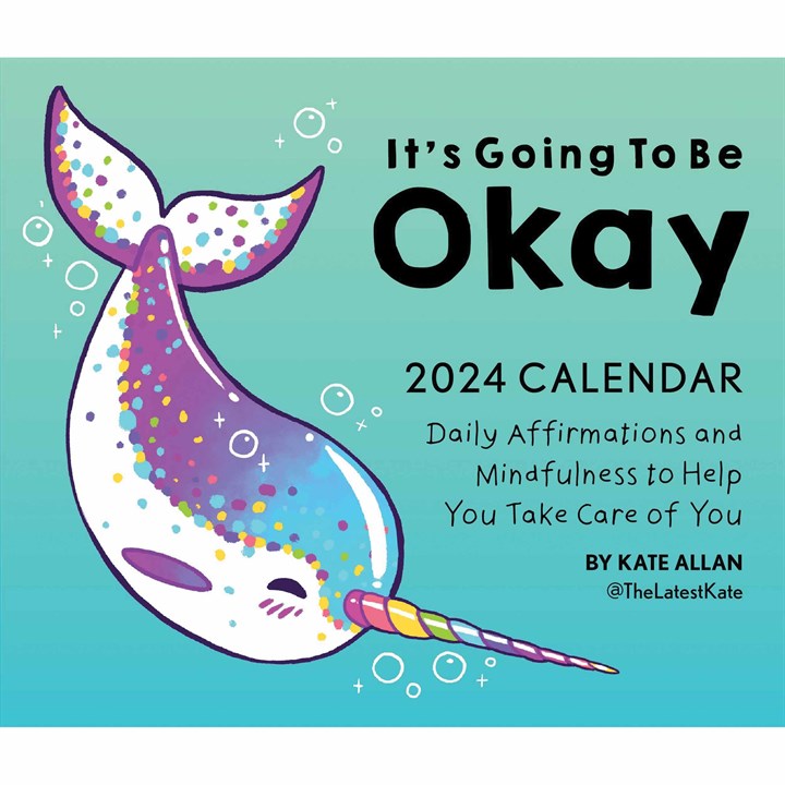 Kate Allan, It's Going To Be Okay Desk Calendar 2024