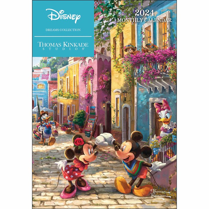 Kinkade, Disney Dreams A6 Monthly Diary 2024