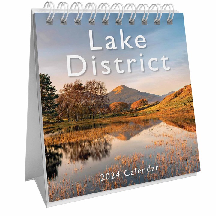 Lake District Mini Easel Desk Calendar 2024