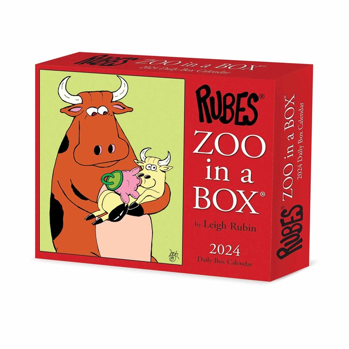 Rubes, Zoo in a Box Desk Calendar 2024