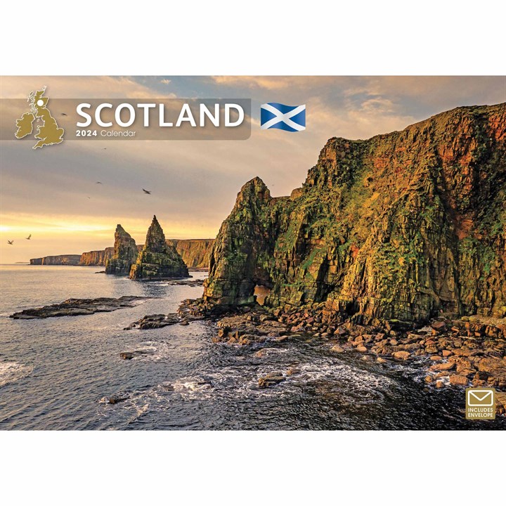 Scotland A4 Calendar 2024