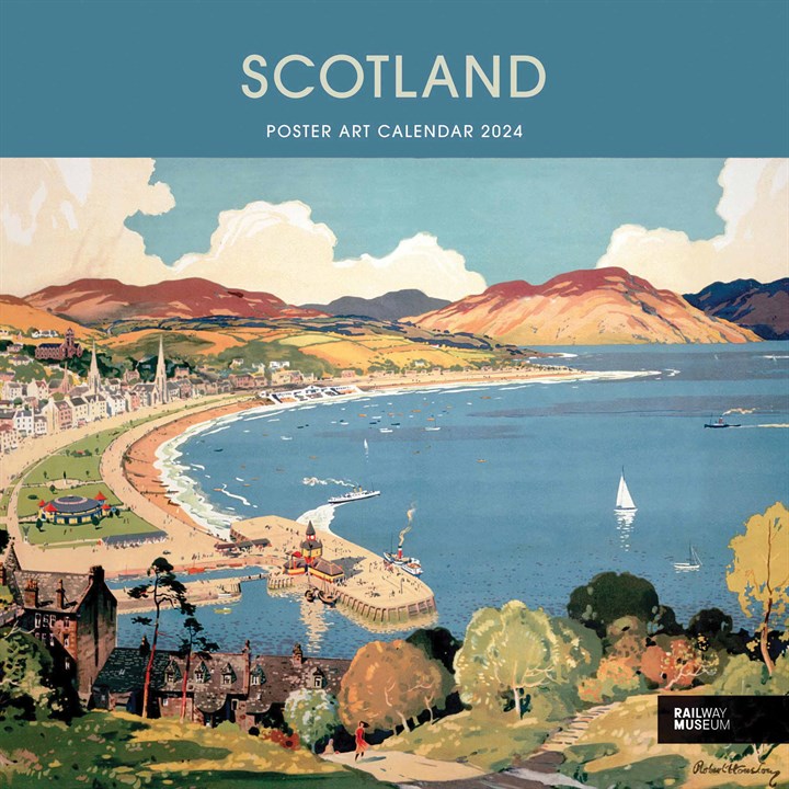 National Railway Museum, Scotland Poster Art Calendar 2024
