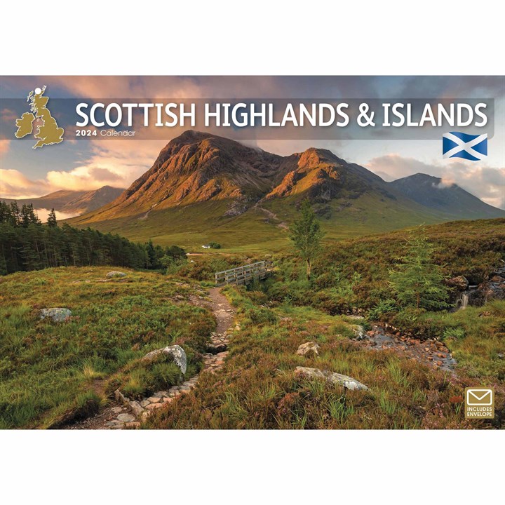 Scottish Highlands & Islands A4 Calendar 2024