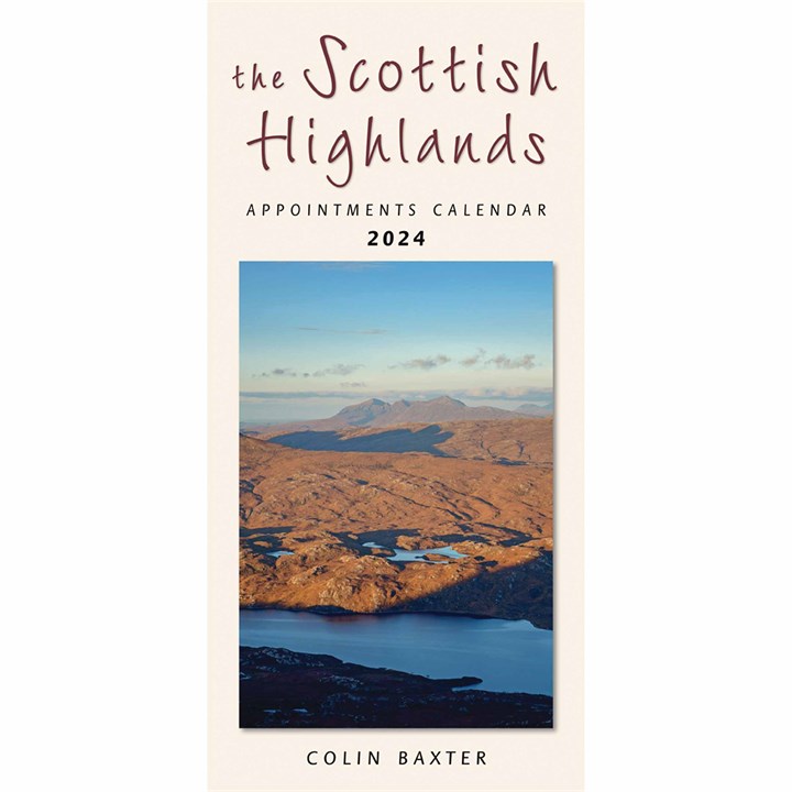 Colin Baxter, Scottish Highlands Slim Calendar 2024