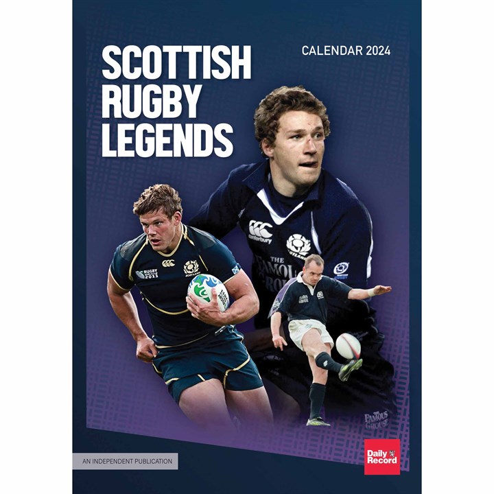 Scottish Rugby Legends A3 Calendar 2024