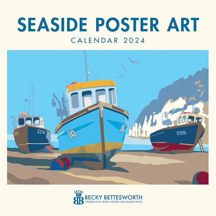 Becky Bettesworth, Seaside Poster Art Calendar 2024