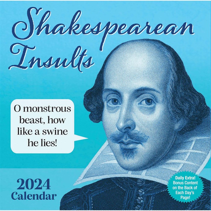 Shakespearean Insults Desk Calendar 2024