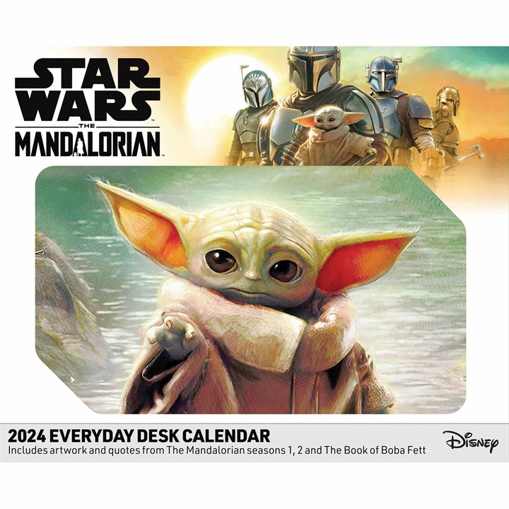 Disney Star Wars, The Mandalorian Desk Calendar 2024