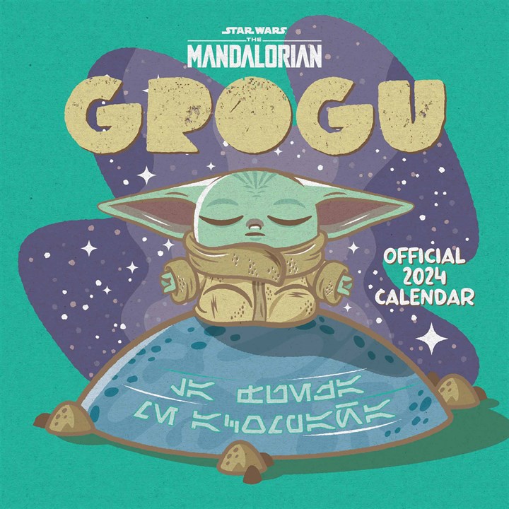 Disney Star Wars, The Mandalorian, Grogu Calendar 2024