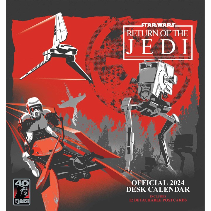 Disney Star Wars, Return of the Jedi Easel Desk Calendar 2024