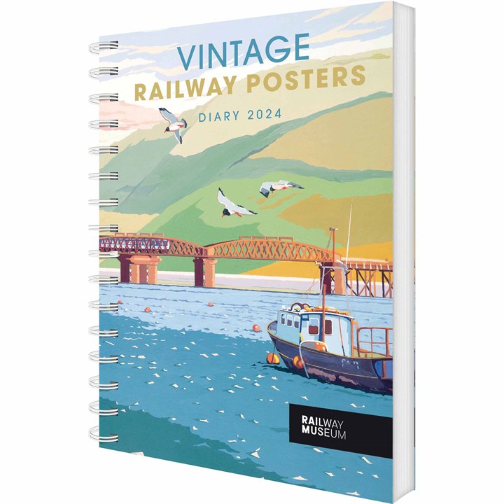 National Railway Museum, Vintage Railway Posters A5 Diary 2024