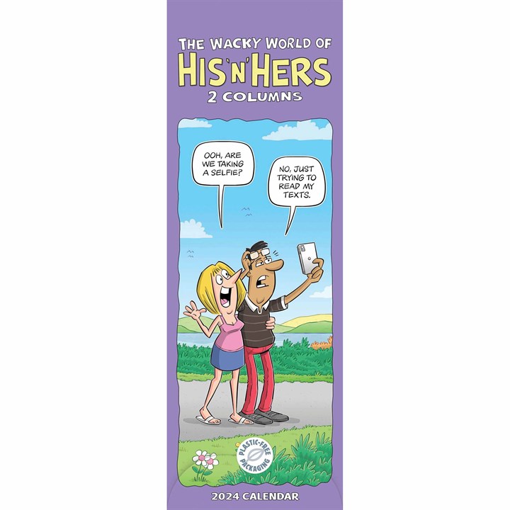 Wacky World Of His 'N' Hers Couples Slim Planner 2024