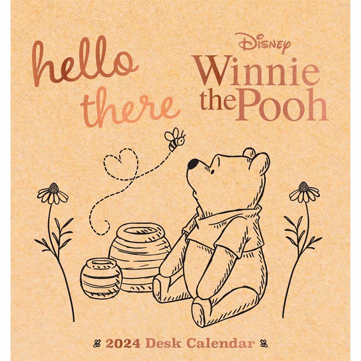 Disney, Winnie the Pooh Easel Desk Calendar 2024
