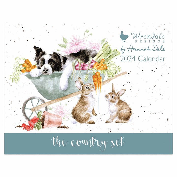 Wrendale Designs, The Country Set A4 Calendar 2024