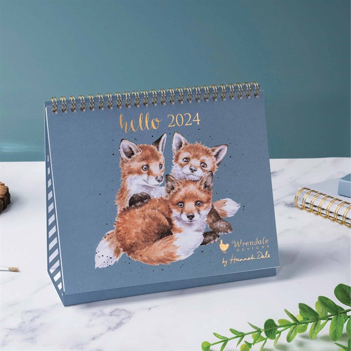 Wrendale Designs, Easel Desk Calendar 2024