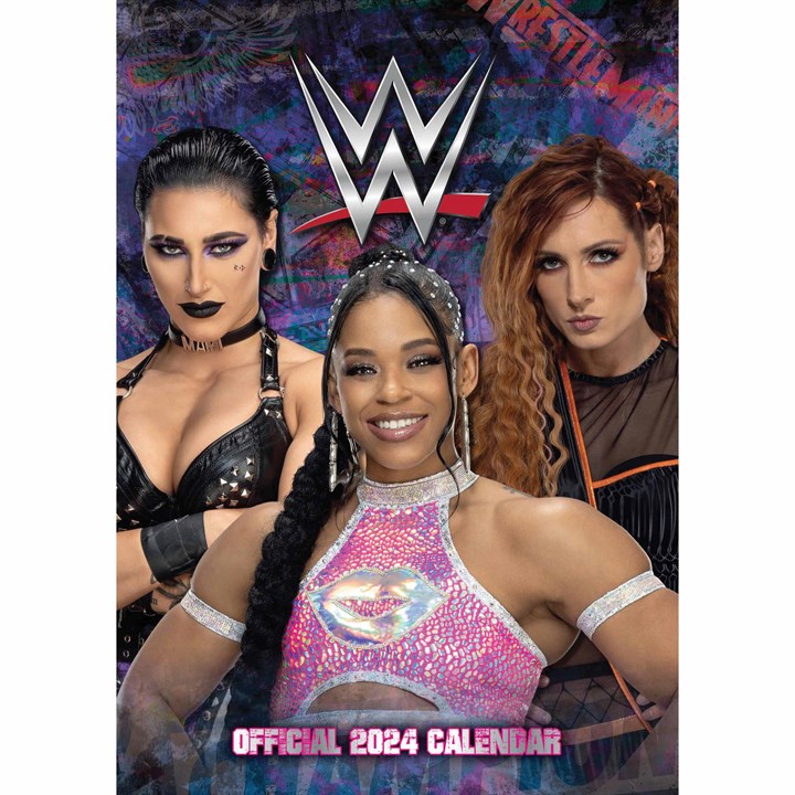 WWE, World Wrestling Women A3 Calendar 2024