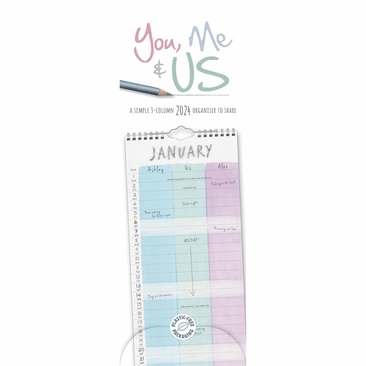 You, Me & Us Couples Slim Planner 2024